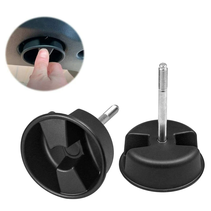 

2Pcs For Jeep Wrangler JK 2007-2017 Hard Top Mounting Screw Knobs Roof Screw 1CJ57DX9AD Mount Tab