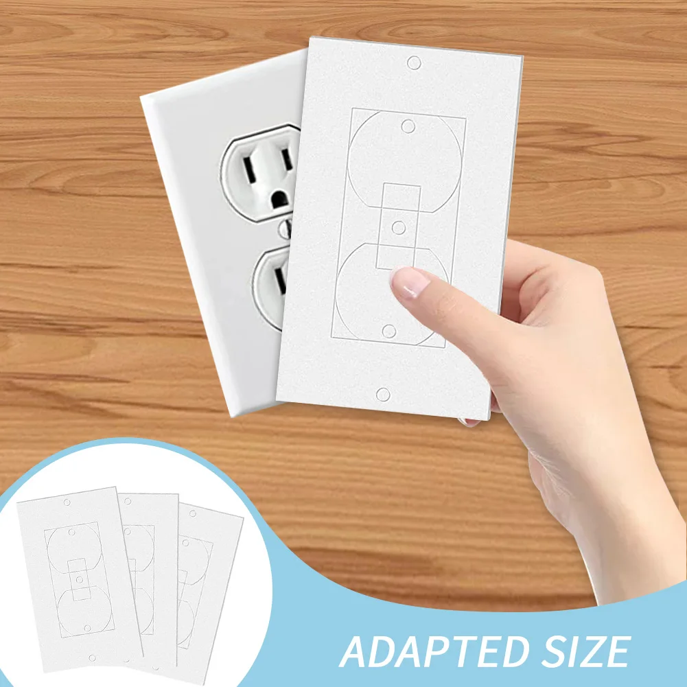 

50 шт. белый сменный энергосберегающий переключатель, герметичная мягкая погодозащищенная настенная пластина, изоляционная прокладка «сде...