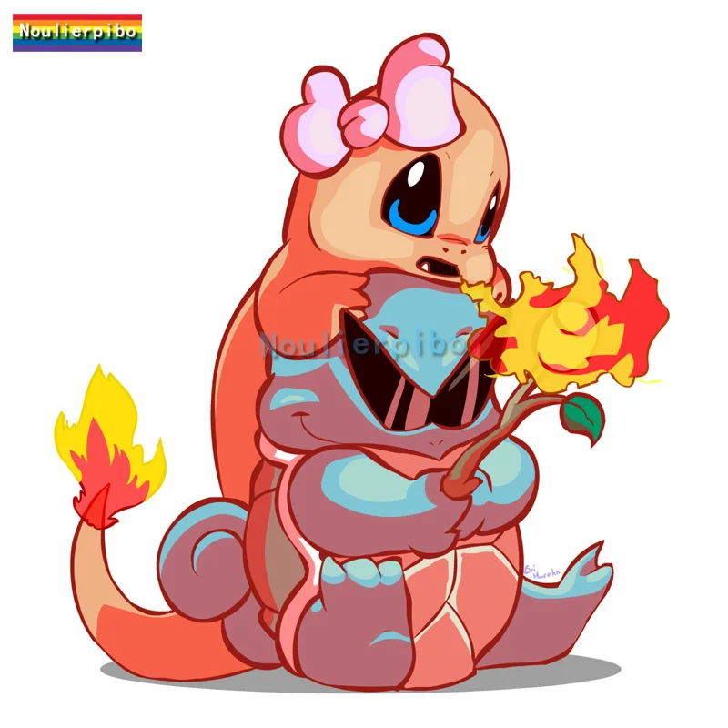 Креативные аниме наклейки на автомобиль с покемоном Пикачу маленький Огненный