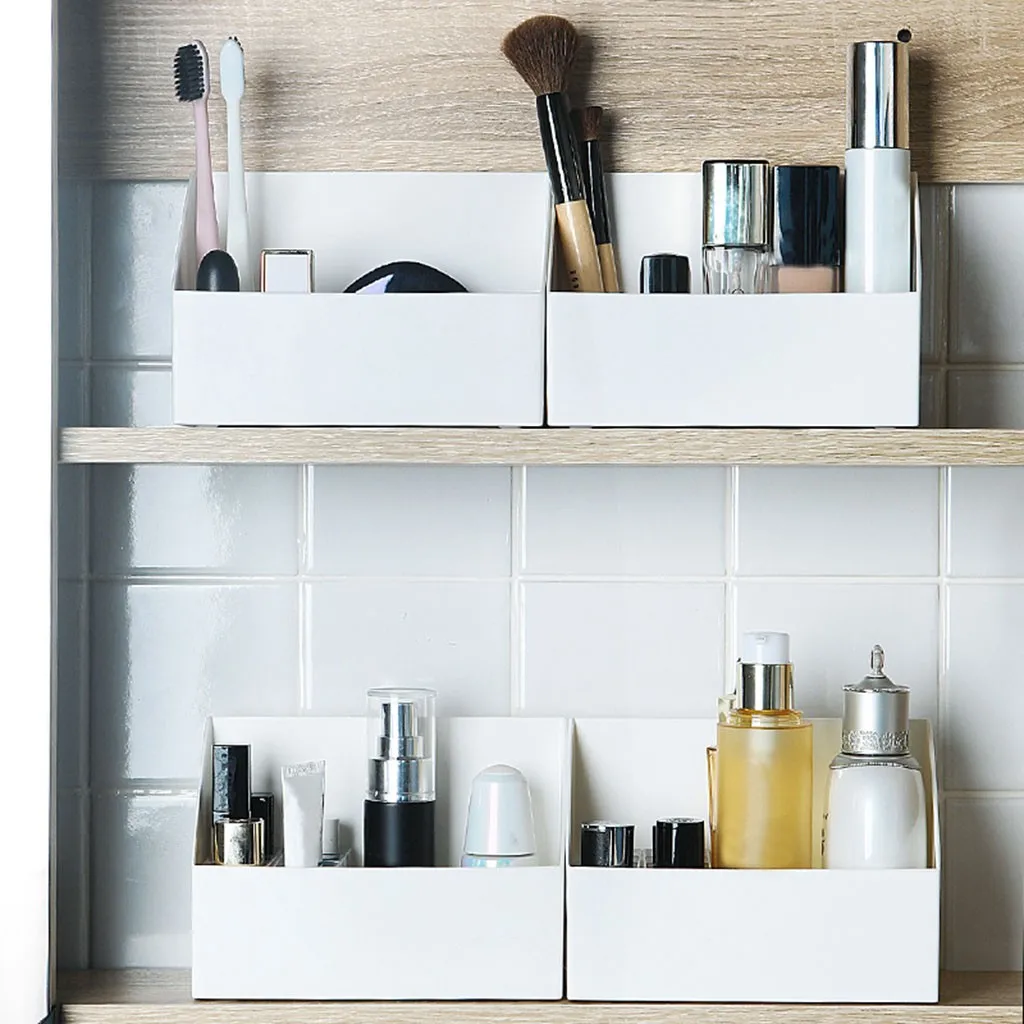 

6 Lattices Cosmetic Make-up Brush Storage Box Storage Container Lipstick Holder Rack Brushes Table Organizer Case Makeup Tool