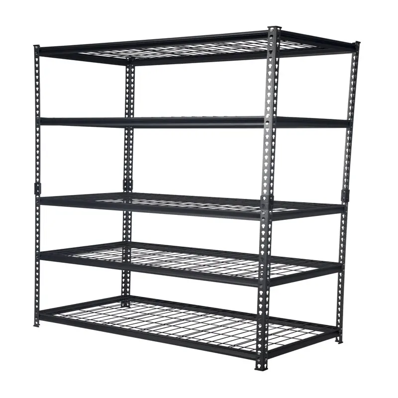 

x 24"D x 72"H 5-Shelf Steel Shelving, Black