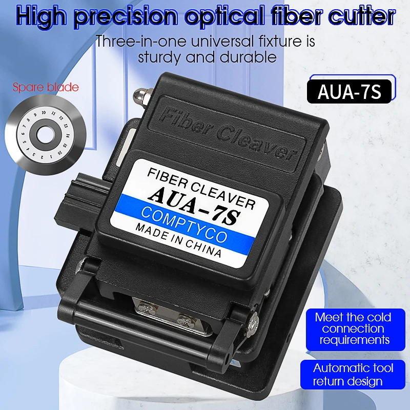 FTTH High Precision Cutting Tool AUA-7S/71S/6S/61S Optical Fiber Cutting Knife Cable Fiber Cleaver Fiber Optic Cutter Cold Melt