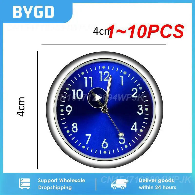 

Светящиеся автомобильные мини-часы с клипсой, 1-10 шт.