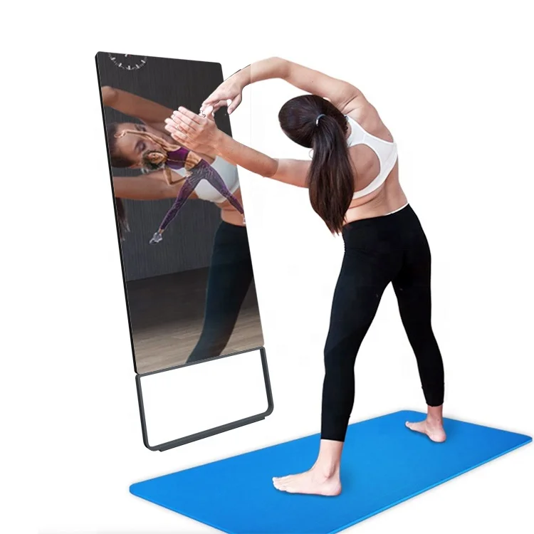 

Advertising LCD Smart Touch Digital Signage Gym Home Intelligent Body Motion Sensor Magic Fitness Mirror totem
