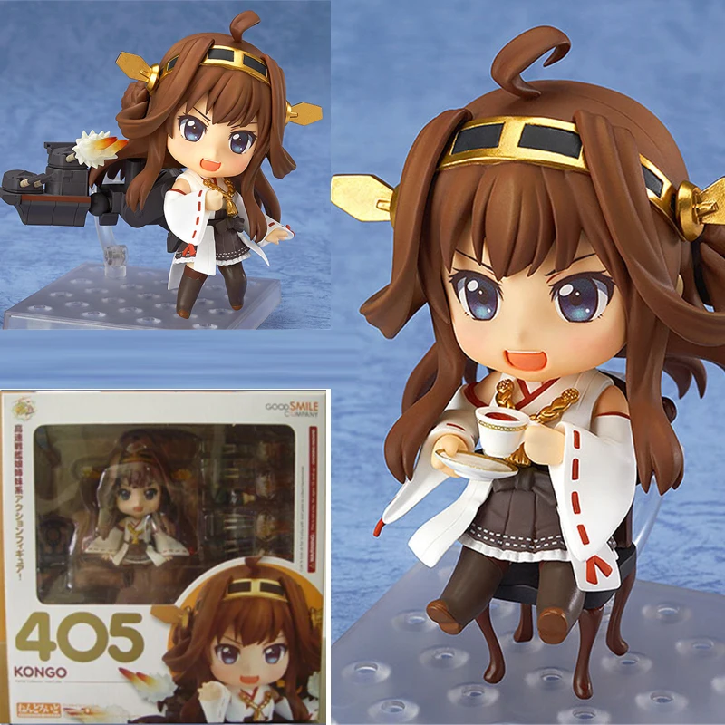 

Anime Nendoroid 405 Kantai Collection Kan Colle Kongo Action Figure Collectible For Kids Toys Gifts