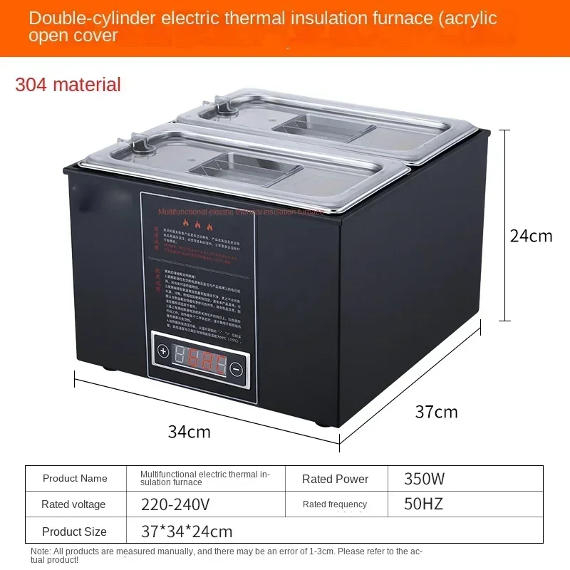 Коммерческий горшок с жемчугом Sago Taro круглый для сохранения тепла маленькая печь