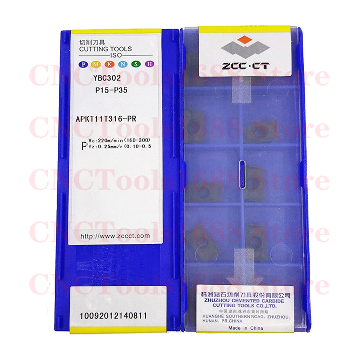 

ZCCCT APKT11T304-PR APKT11T316-PR APKT11T304-PF APKT11T308-PF YBC302 Milling Blade CNC Steel Processing Carbide Inserts