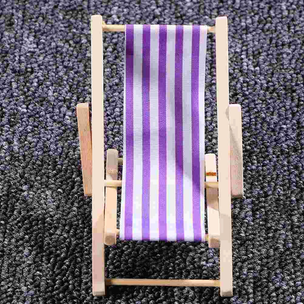

Chairs Folding House Beach Chair Miniature Deck Prop Simulated Model Decoration Folding Chairs