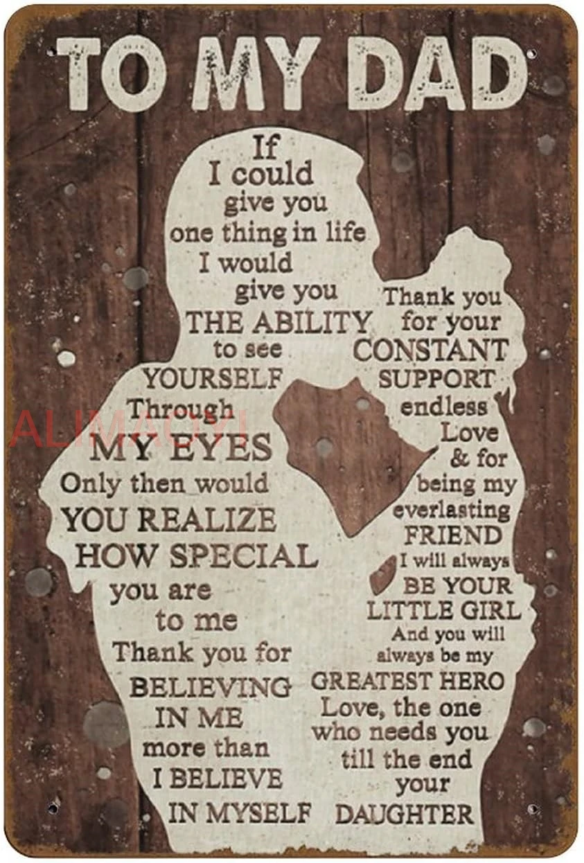 Graman to My Dad If I Could Give You One Thing in Life Подарок для папы от дочки на день рождения Печать