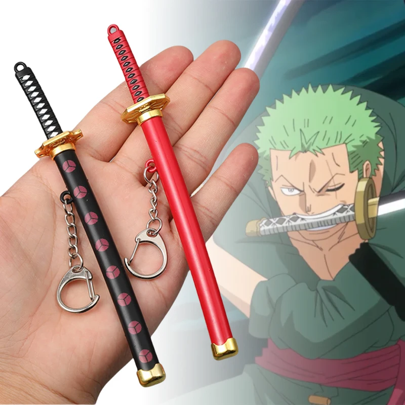 Мини Рорроза Зоро Катана 17 См Металлический Самурайский Меч Полный Тан Стальное