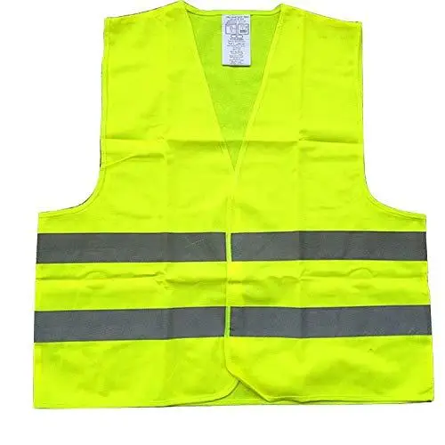 

Fluorescent Green Reflective Vest Sleeveless Tops Traffic Running Safety Reflector with Reflective Stripe