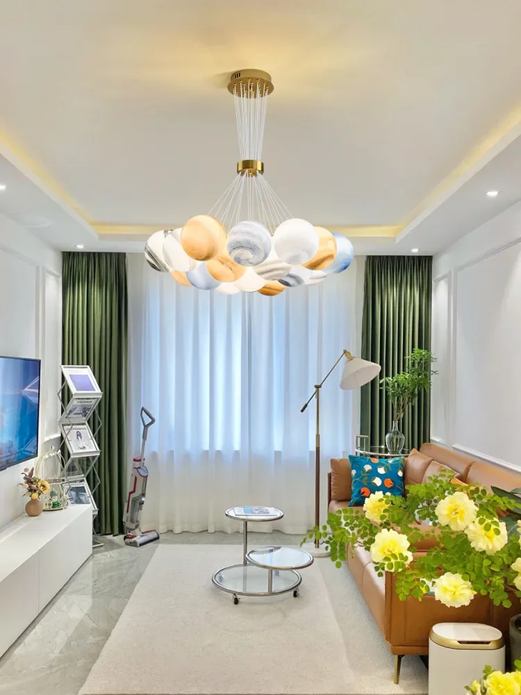 Скандинавская планета дизайнерская креативная лампа в виде светильника планеты