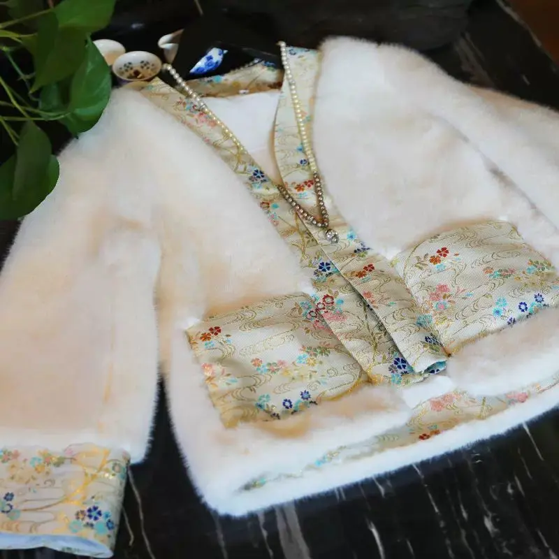 Женская хлопковая куртка в китайском стиле новинка 2022 пальто-чосам ханьфу