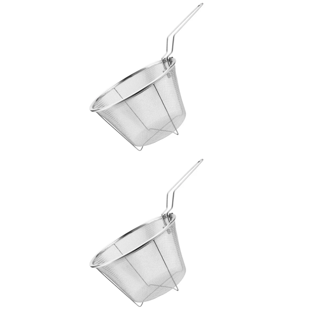 

Basket Pasta Strainer Mesh Round Noodle Fryhandle Wirepresentation Spaghetti Boil Blanching Perforated Net Frying Fryer