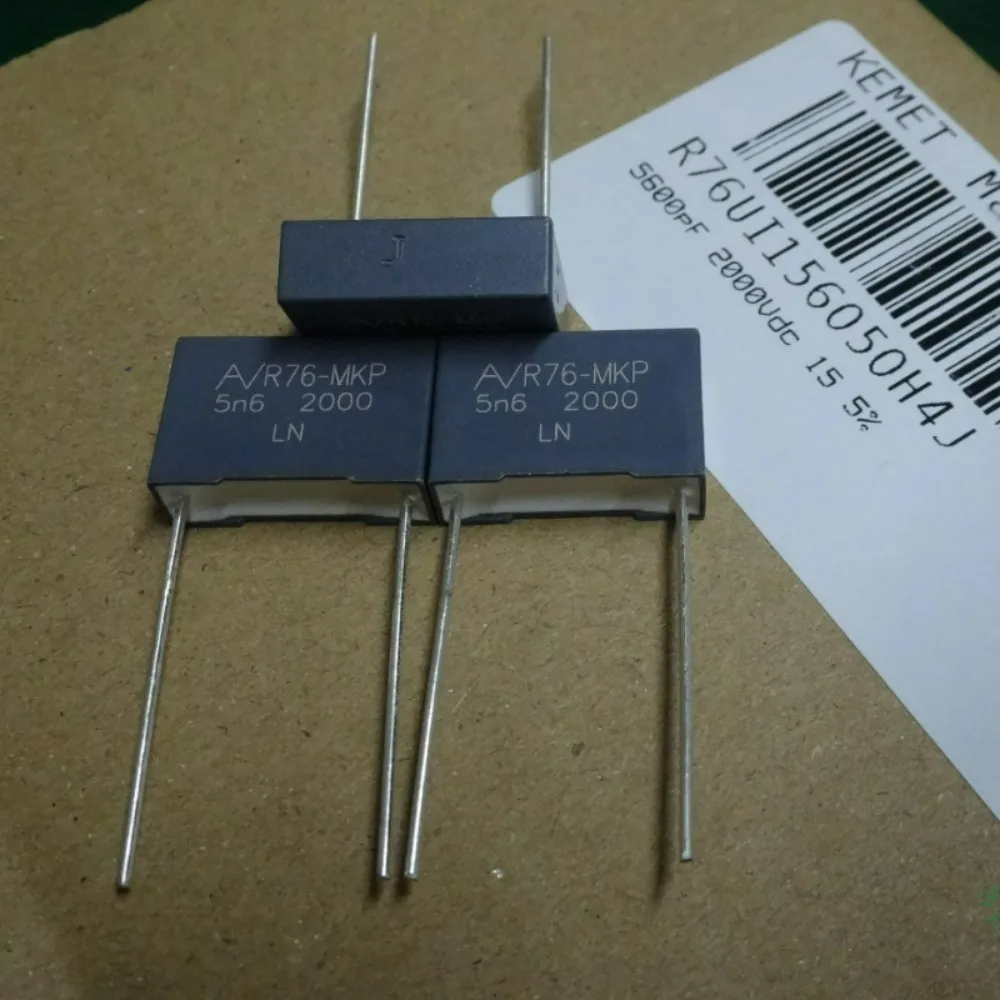 10 шт.лот AV R76 0.0056 мкФ 2000В 5.6 нФ 5600 пФ 5n6 562 J Совершенно новый 15-мм пленочный конденсатор R76UI156050H4J (art.: 3920dacd33687) - 3920dacd33687