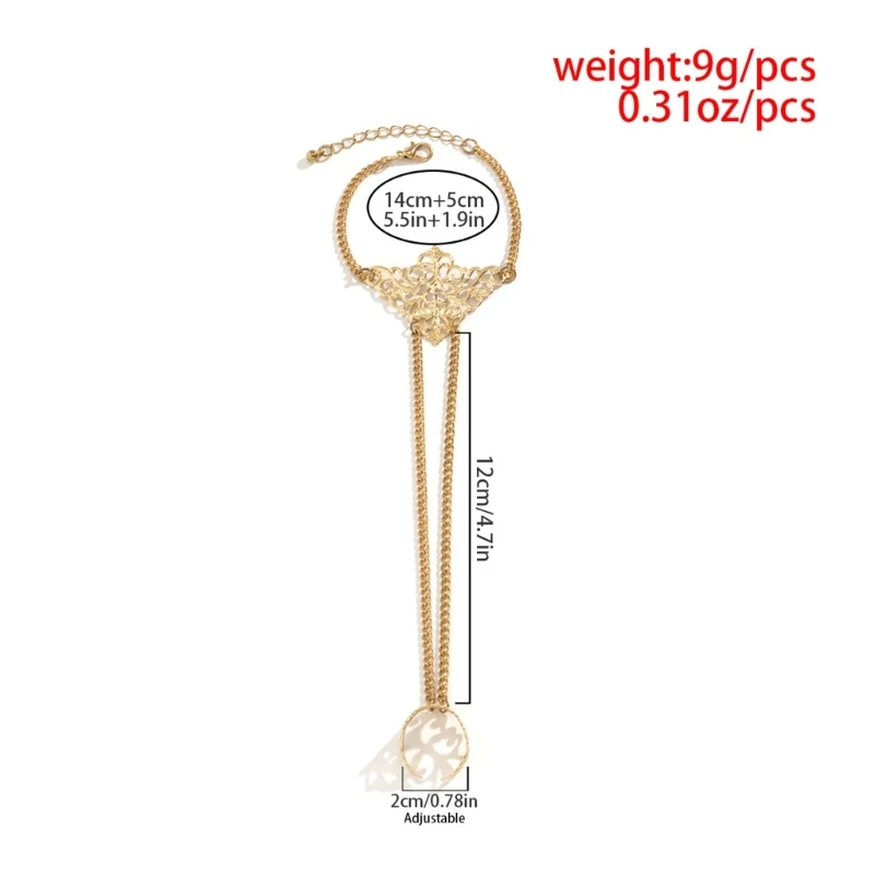 Цепи Кольца Браслеты Очарование Соединительный браслет для рук Эстетические