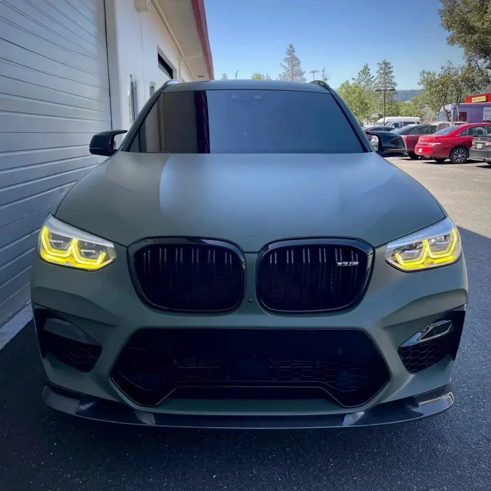 Синие желтые ангельские глаза для BMW X3 X3M F97 G01 X4 X4M G02 желто-красный модуль DRL
