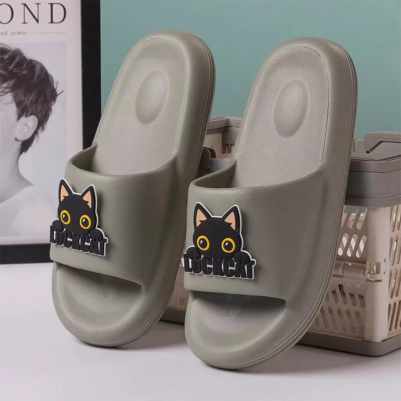 Слипоны на толстой подошве из ЭВА для мужчин и женщин модные тапочки мягкая