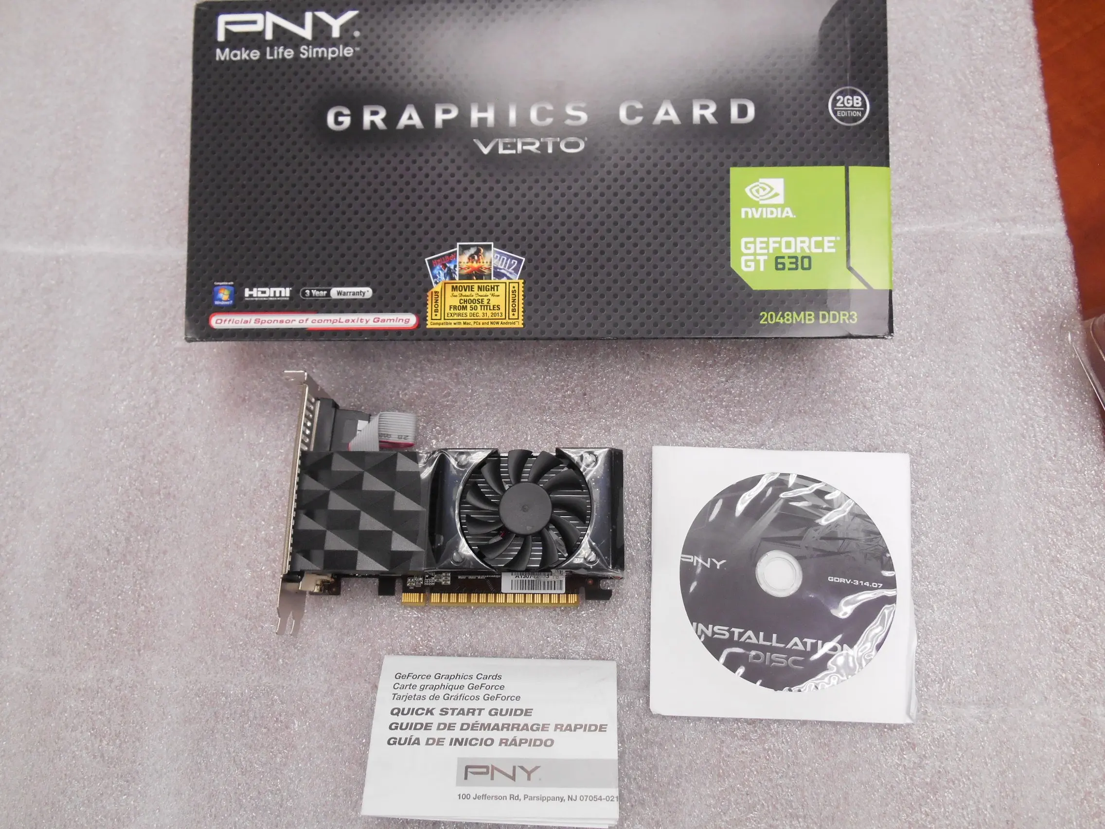 

Оригинальная видеокарта NV Geforce GT630 2 Гб 128 бит DDR3 VGA