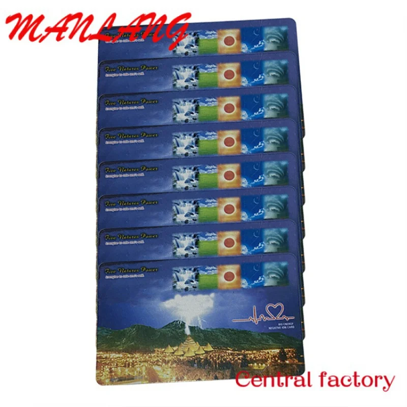 Карточка с отрицательными ионами и скалярной энергией ith iподтверждает Sta