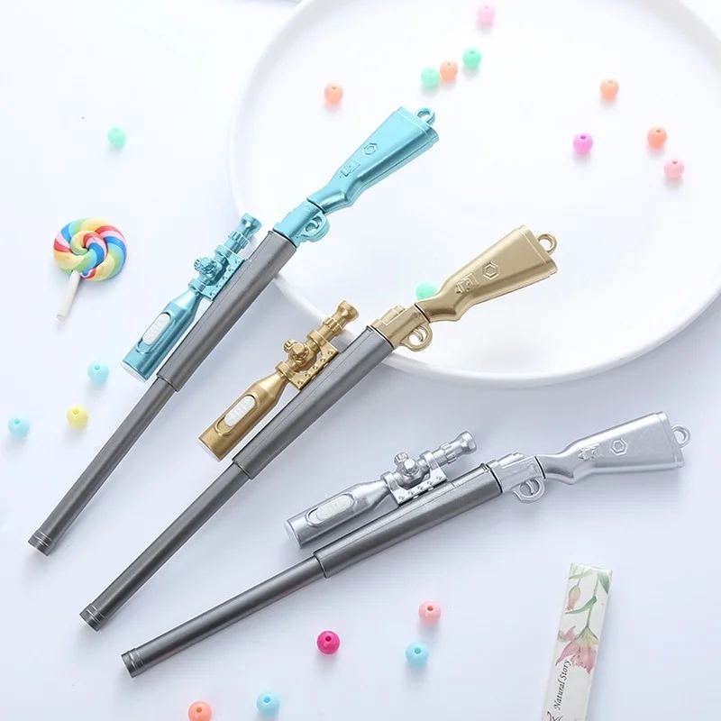 

1 Pcs Creative Sniper Rifle Gel Pen 0.5mm Black Ink Novelty Writing Tool Neutral Pen Kawaii Kids Gifts Stationery Supplies