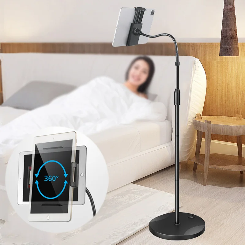

170cm Tablet Phone Floor Stand Holder for IPad Pro 12.9 iPhone Xiaomi Adjustable Sofa Bed Base Living Mobile Phone Mount Support