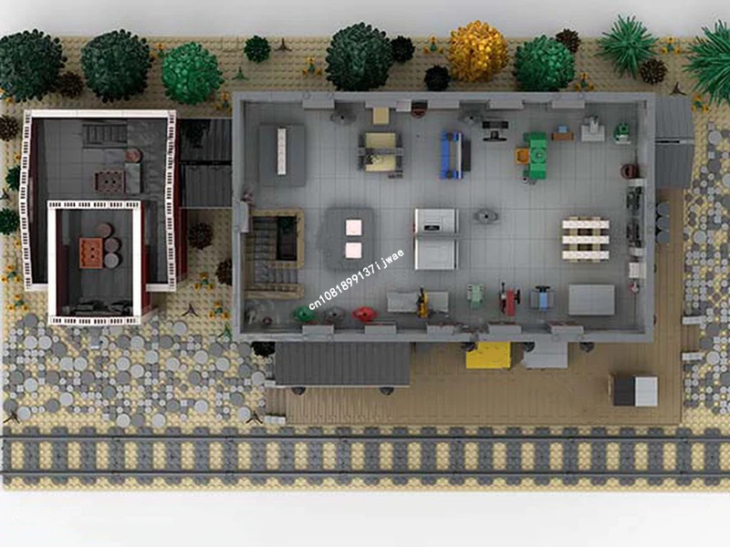 НОВЫЙ город хит продаж вид на улицу Moc большой модульный знак магазин модель