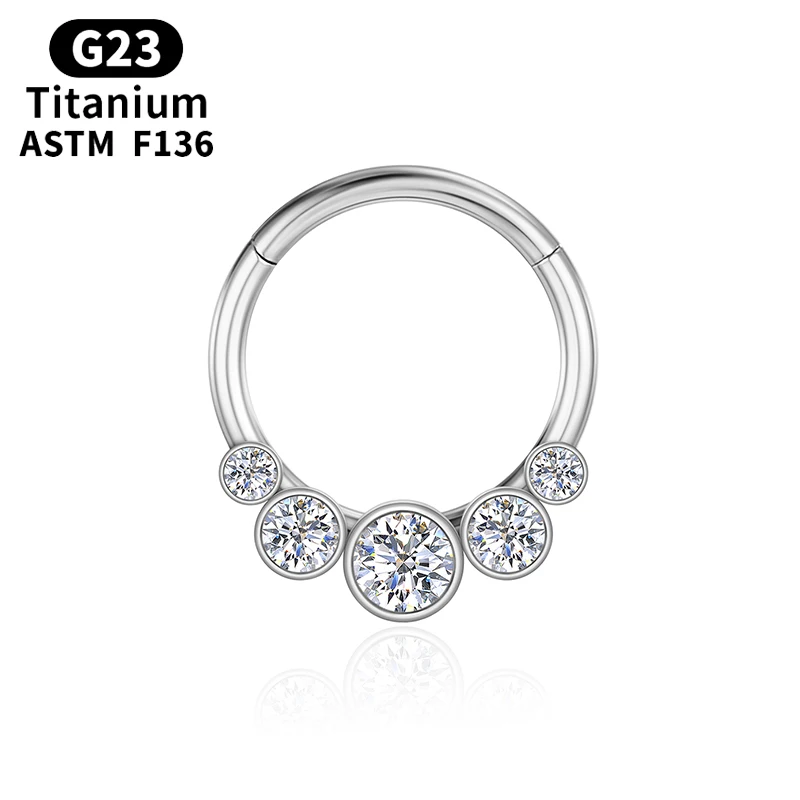 

Charming Ear Cartilage Tragus Labret piercing Earrings Helix nose ring Thread titanium Crystal Sexy Labret clicker Body Jewelry