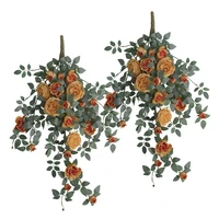 22 heads austin rose artificial flower party decoration simulation valentines day wedding wall hanging flower fake flowers