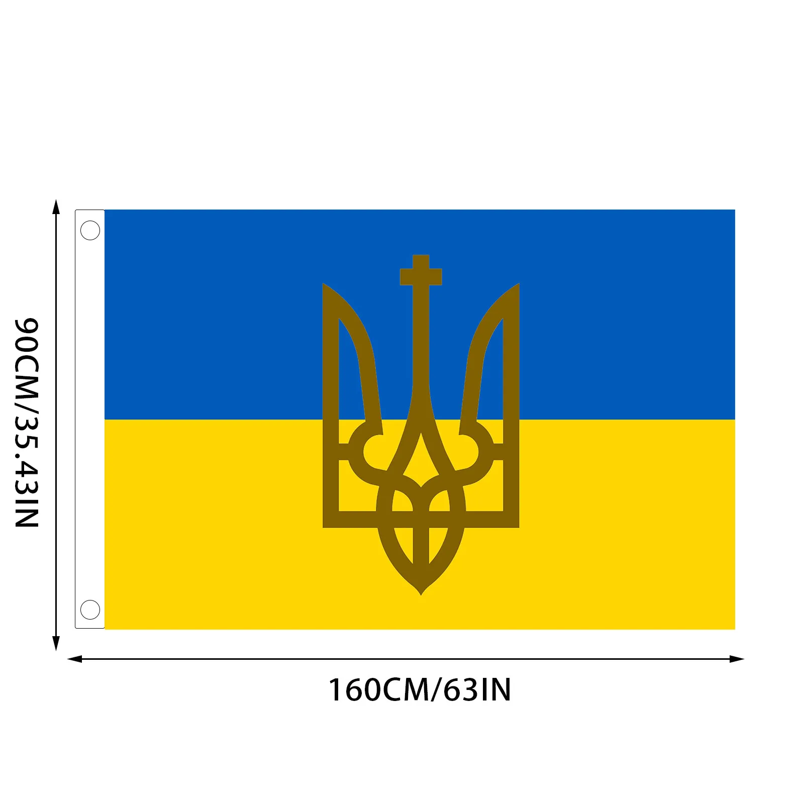 Украинский небольшой флаг 3x5 баннер для дома украшение из суперполиэстера