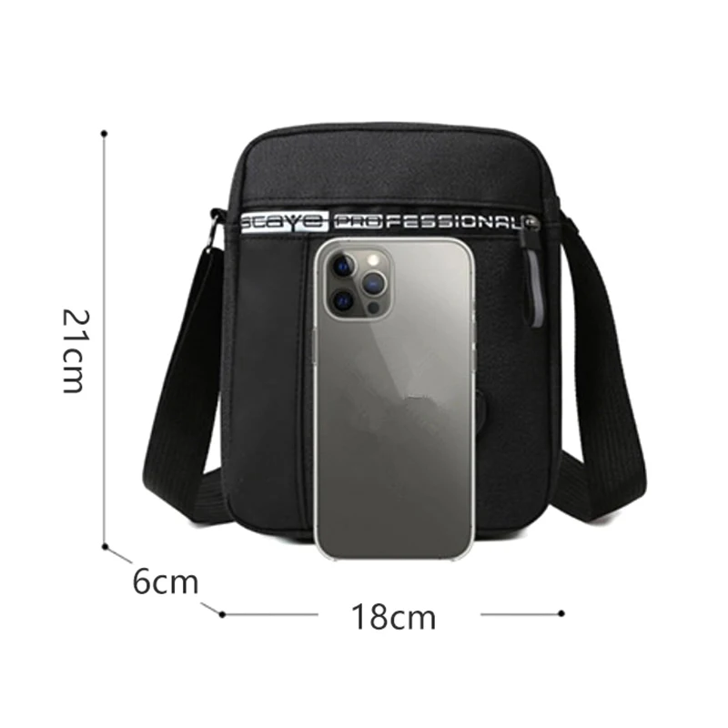 Мужская сумка через плечо для делового отдыха портативная большой емкости