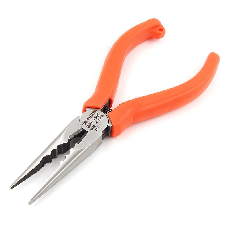 

FUJIYA GMR-150S многофункциональные плоскогубцы с длинным носом, 6 функциональных щипцы для обжима, инструмент для зачистки проводов, инструмент для электрика