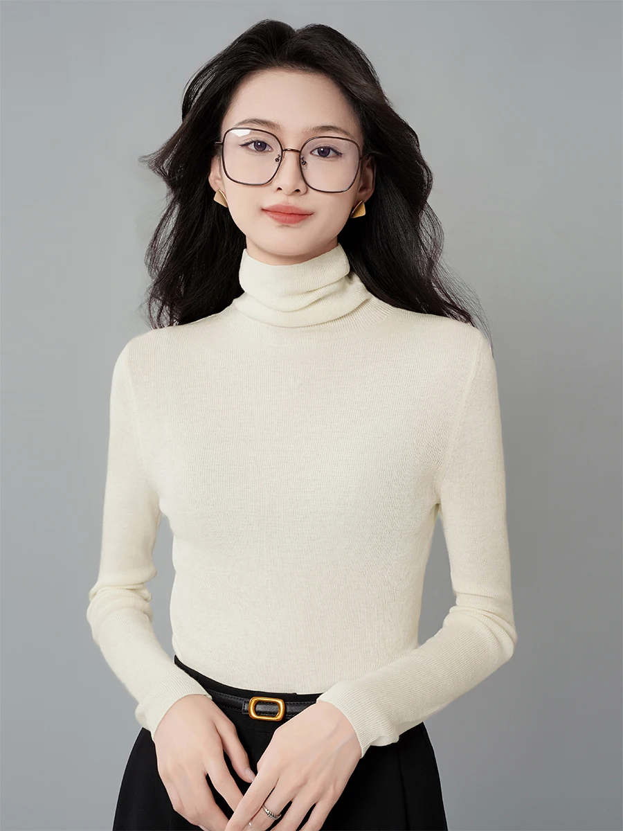 Achu сложенный тон коричневый ворсовый воротник облегающий вязаный женский мягкий