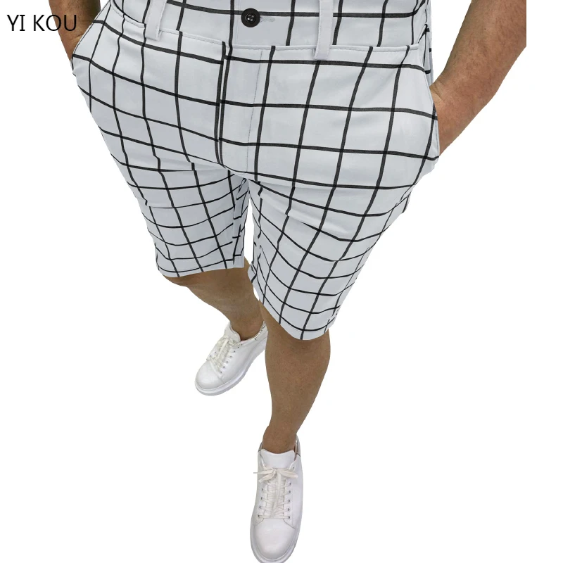 

Summer New Men's Plaid Casual Shorts short pants men cotton shorts mens clothing