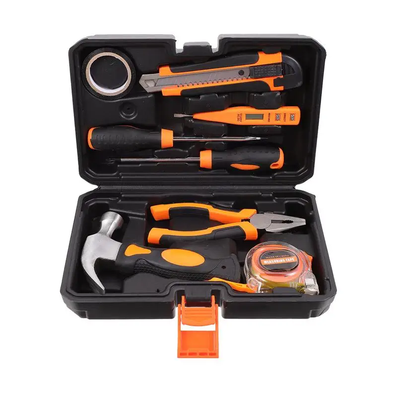

8pcs Portable Hand Tool Combination Kit with Tape Measure Pliers Wrench Set