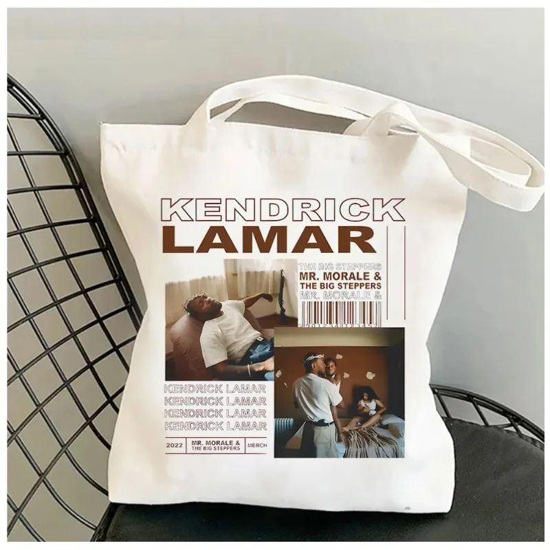 Винтажные женские сумки на плечо Kendrick Lamar милый шоппер с принтом Холщовая Сумка