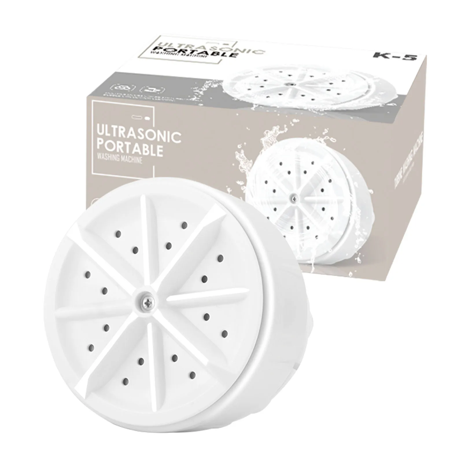 

Portable Washing Machine Potable Turbine Personal Rotating Washer Ultrasonic Waves Washer For Travel Business Trip College Rooms