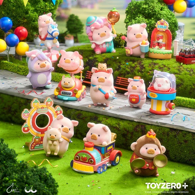 Фото Lulu The Piggy, красочная серия Paradise, слепая коробка, игрушки, каваи, аниме, экшн-фигурка, сюрприз, Mystery Box, куклы, подарок для девочек №2