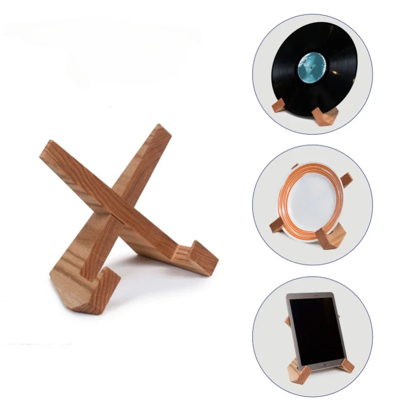 

Деревянная подставка для книг ручной работы, украшение для кухонной столешницы, кухонная книжная полка для рецепта, деревянная фотополка