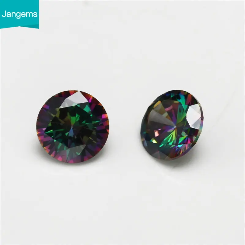 2022, размер 1 мм ~ 10 мм, многоцветные круглые фианиты для изготовления ювелирных изделий