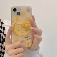 ins cute hello kitty cat for girls phone cases for iphone 13 12 11 pro max mini xr xs max 8 x 7 se 2020 anti drop soft cover