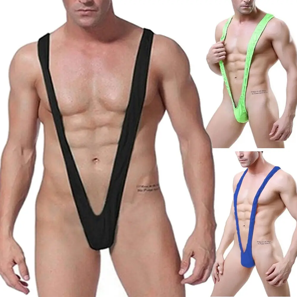 

Male Sexy Thong Mankini Men's Bodysuit Jumpsuits Strap Underwear Men Body Costume Bondage Thongs Man Leotard Stage Sexy Lingerie