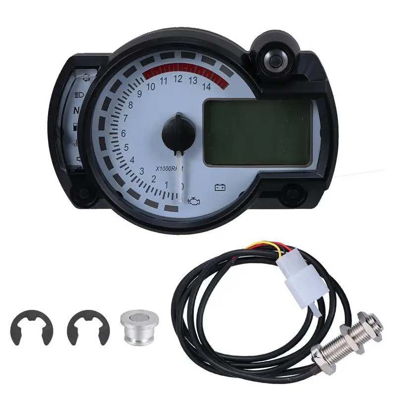 

Motorcycle Speedometers Digital 7-color LED Display Motorcycle Speeds Sensor