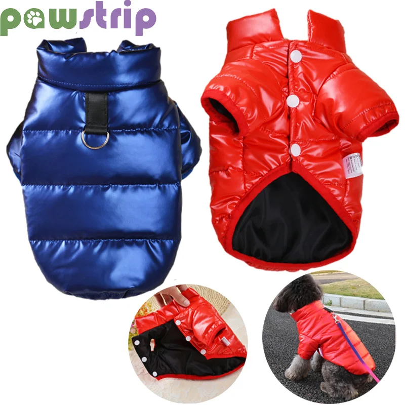 

Winter Warm Dog Coat Thicken Cotton Dog Jacket Waterproof Puppy Cat Clothes Chihuahua French Bulldog Yorkies Shih Tzu Costume