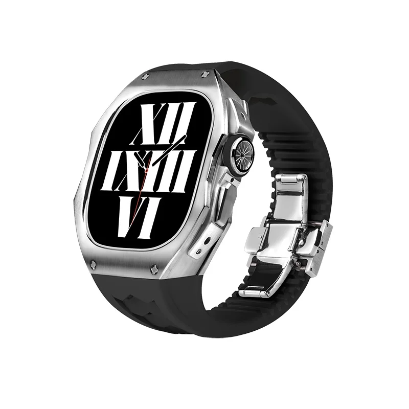 Ремешок из титанового сплава для Apple Watch Ultra 49 мм резиновая рамка Viton Band iWatch ultra49