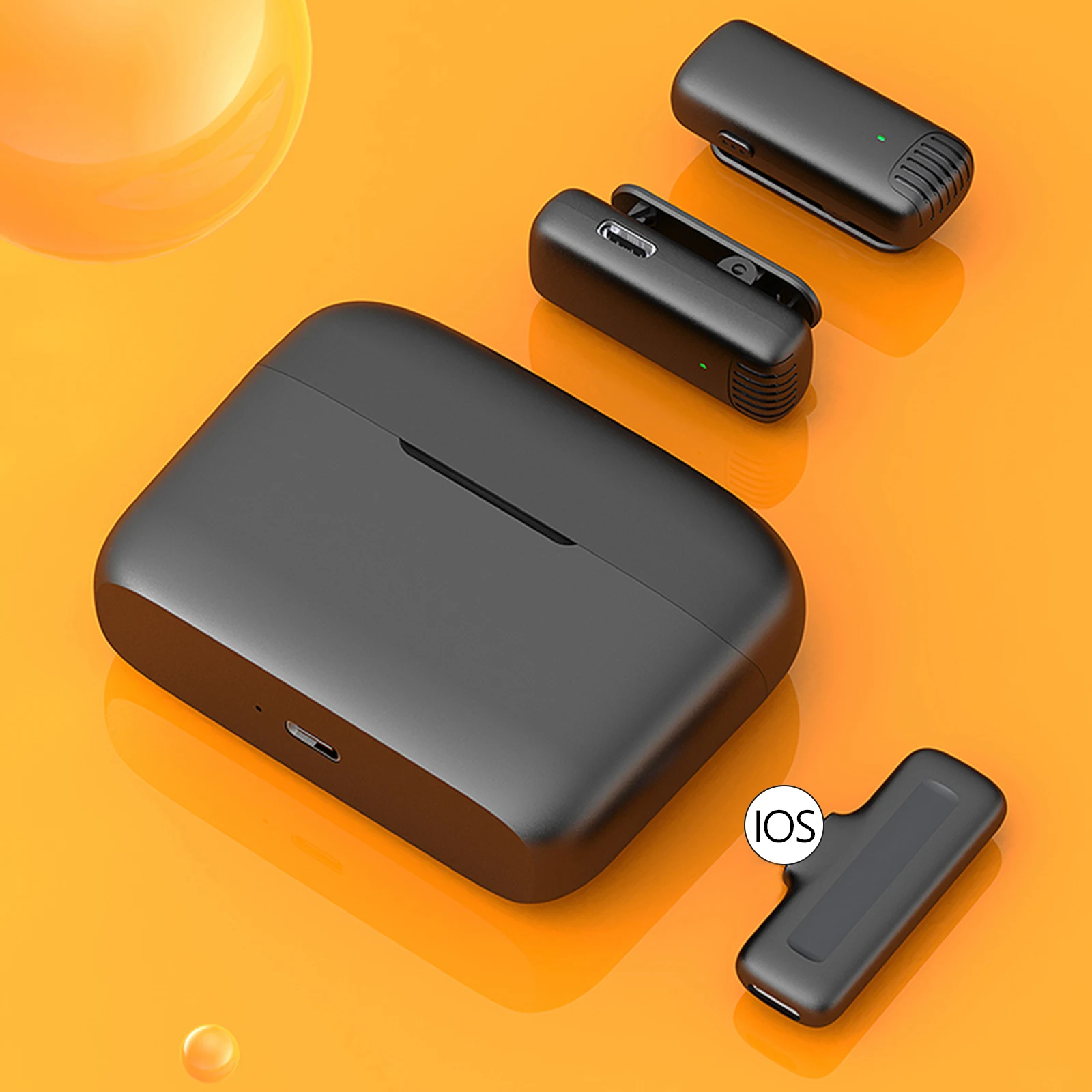 

Петличный микрофон на лацкан с функцией шумоподавления, микрофон на лацкан с двойной диафрагмой 360 для iPhone Type-C