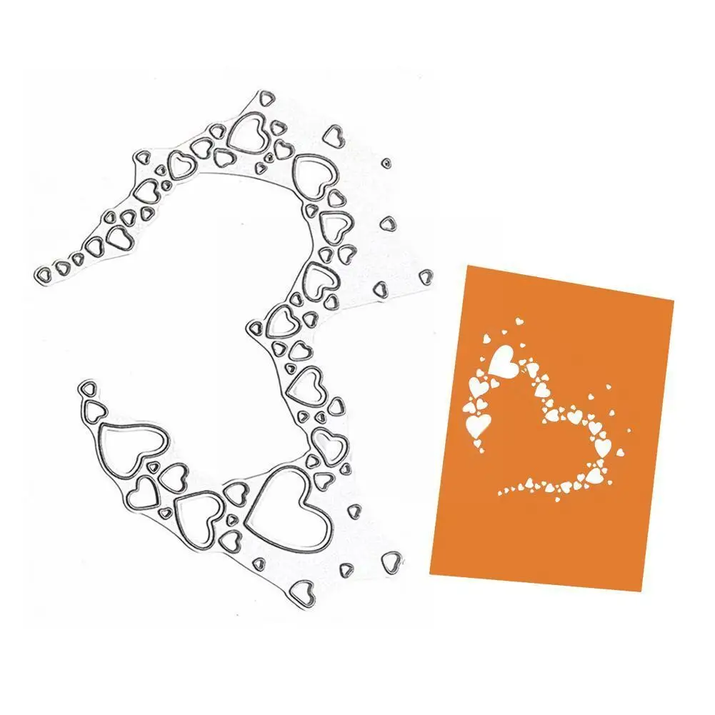 

Heart Shape Diy Metal Cutting Dies Stencils For Card Making Decorative Embossing Suit Paper Cards Stamp L7h1