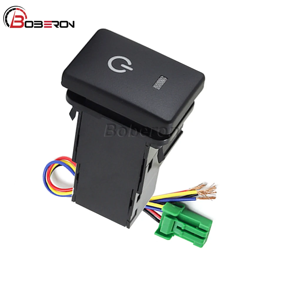 Автомобильная светодиодная кнопка включения/выключения питания с проводом для