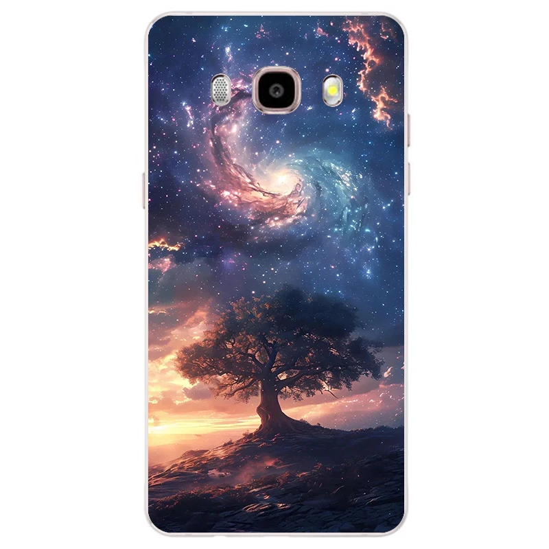 Цветной цветочный чехол для Samsung Galaxy J5 2016 J510 J510F мягкий силиконовый J 5 чехлы бампер