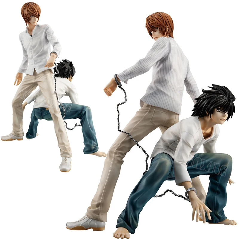 24cm Death Note L Lawliet Anime Figure Light Yagami Action Figure 1160# Yagami Light Figurine Collectible Model Doll Toys Gifts